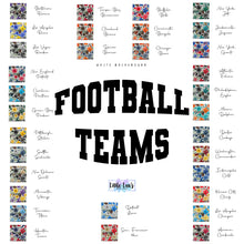 Load image into Gallery viewer, Floral Football Team Bow PREORDER
