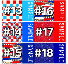 Load image into Gallery viewer, Patriotic Split Name Bow
