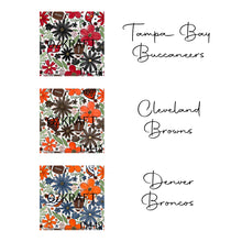 Load image into Gallery viewer, Floral Football Team Bow PREORDER
