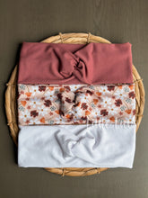 Load image into Gallery viewer, BLUSHING AUTUMN | WHITE | MARSALA - Twist Headbands
