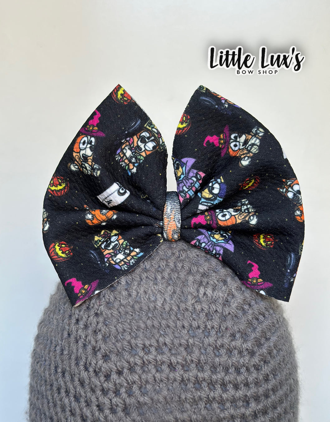 Bluey Halloween Black Bow