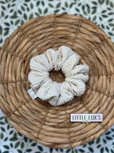 Load image into Gallery viewer, Ivory Waved Scrunchie
